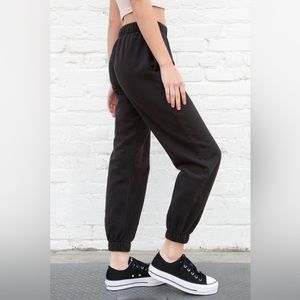 BRANDY MELVILLE - black rosa sweatpants, comfy lounge pants